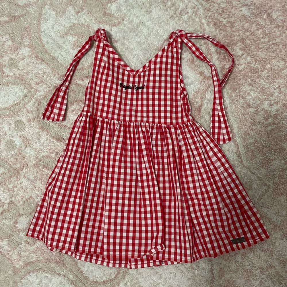 UL Ragin Cajun Gingham Toddler Dress